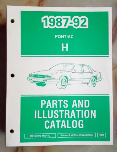 1987 1988 1989 1989 1991 1992 pontiac bonneville parts &amp; illustration catalog