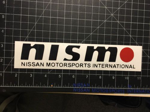 Nismo window sticker (black and red)
