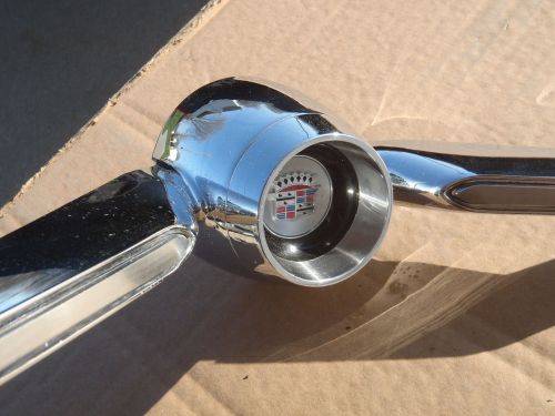 1960 cadillac steering wheel chrome center horn ring deville eldorado 60 nice