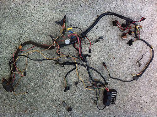 1969 charger road runner gtx a/c stereo console underdash wiring harness used 