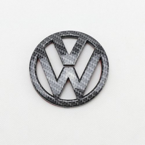 Carbon fiber looks rear trunk lid replacement emblem badge for vw scirocco mk3