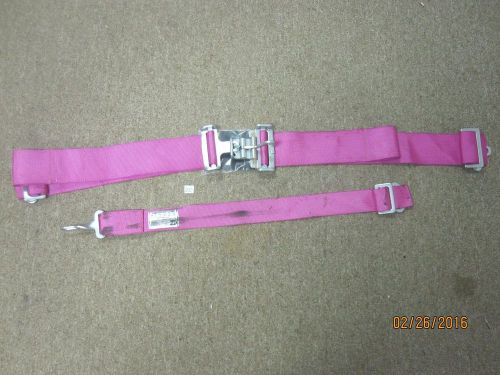 Racequip dated 9/15 pink 5-pt sfi 16.1 racing harness seat belt