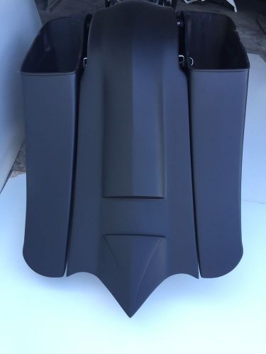 Diamont tail stretched saddlebags &amp; rear fender harley touring bagge 97-08 flh