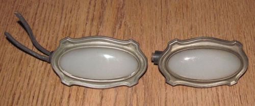Pair of 1920&#039;s-1930&#039;s automobile interior dome lights very ornate...no reserve.!