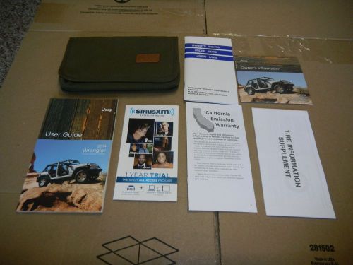 2014 jeep wrangler owners manual set with free shipping