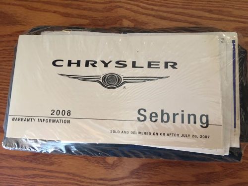 2008 chrysler sebring owners manual