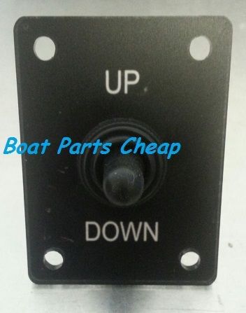 New boat marine trim up down toggle switch panel momentary on-off-on