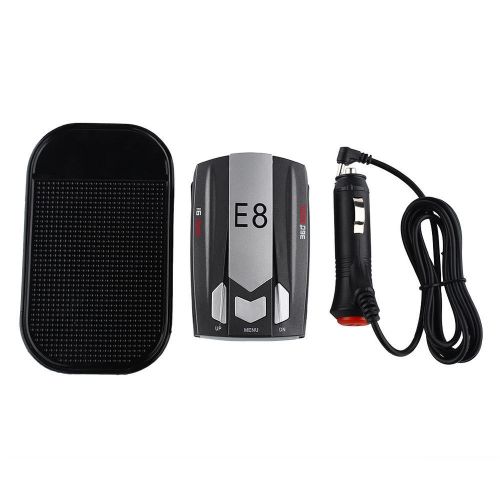 E8 car speed alarm radar protection detector vehicle laser voice alert gps