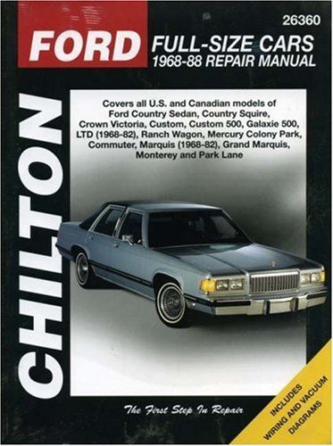 Ford full-size cars, 1968-88 (chilton total car care series manuals)