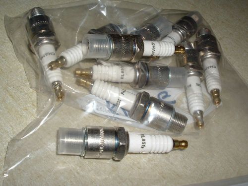 Lot of (10) champion spark plugs 1224 rl85g  new w/o box industrial