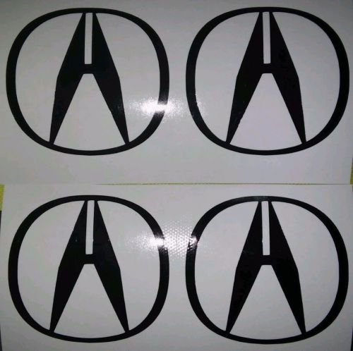 Acura logo sticker decal hub cap wheel cover rim center vinyl jdm tl cl rsx a