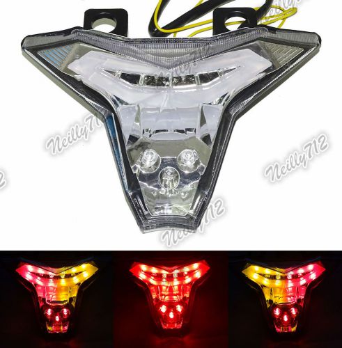 E-marked tail turn signals integrated light clear for 2014-2016 kawasaki z1000