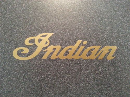 Indian decal gold ** motorcycle ** harley ** bsa ** bmw ** triumph ** norton