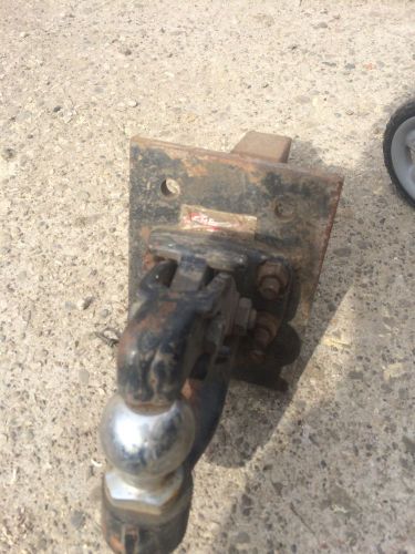 24000 lb pintle hitch on adjustable receiver