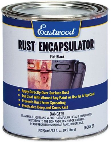 Eastwood paint rust encapsulator acrylic enamel black 1 qt can p/n 16065zp