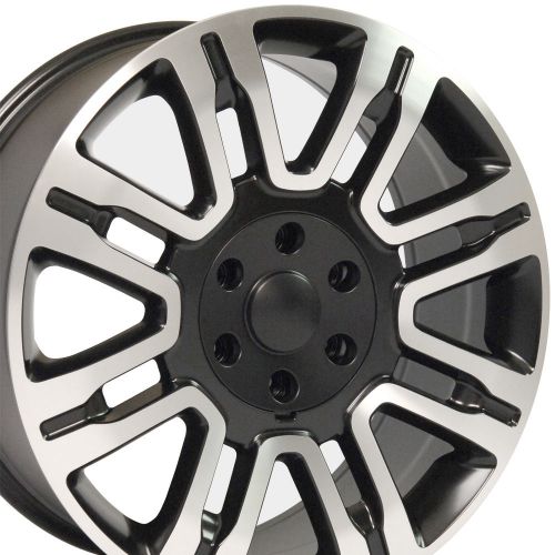 20&#034; fits ford® expedition wheels matte black machined set of 4 20x8.5 rims b1w