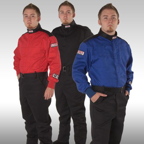 G force racing gf125 single layer driving suit black, red or blue sfi 3.2a/1