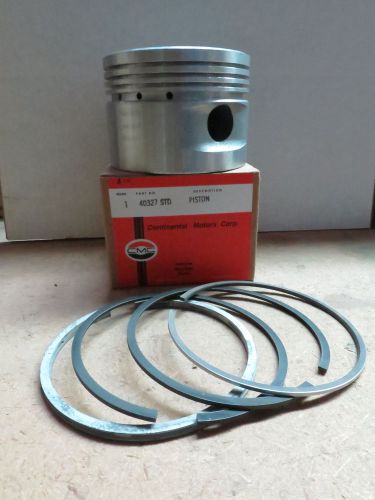 Continental c-85 piston set, p/n 40327 std or +.015, with rings included