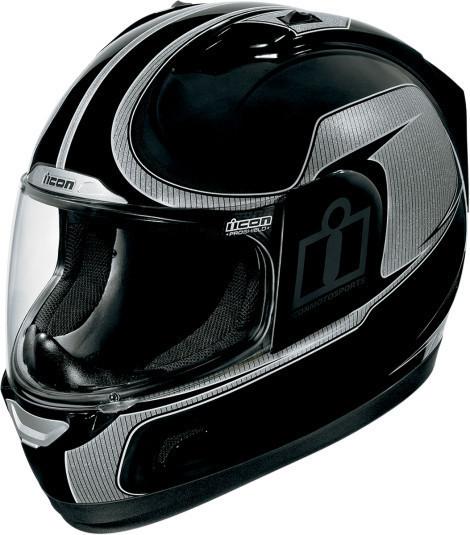 Icon alliance black reflective small helmet