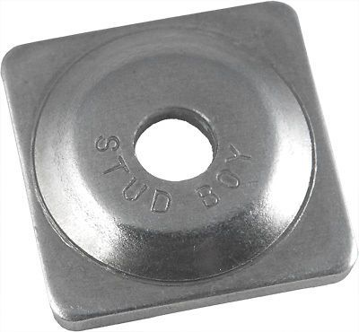 Stud boy square backer plates aluminum - silver - 5/16in. thread 2061-p3