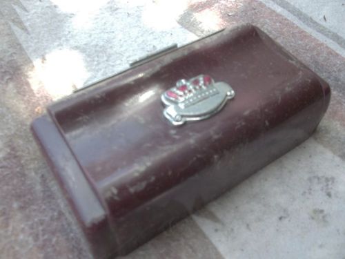 1949 1950 chrysler 4-door front seat ash tray pn 1296314 ruby red plastic casing