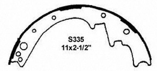 Wagner pab335 thermo quiet rear drum brake shoes-premium new!!!