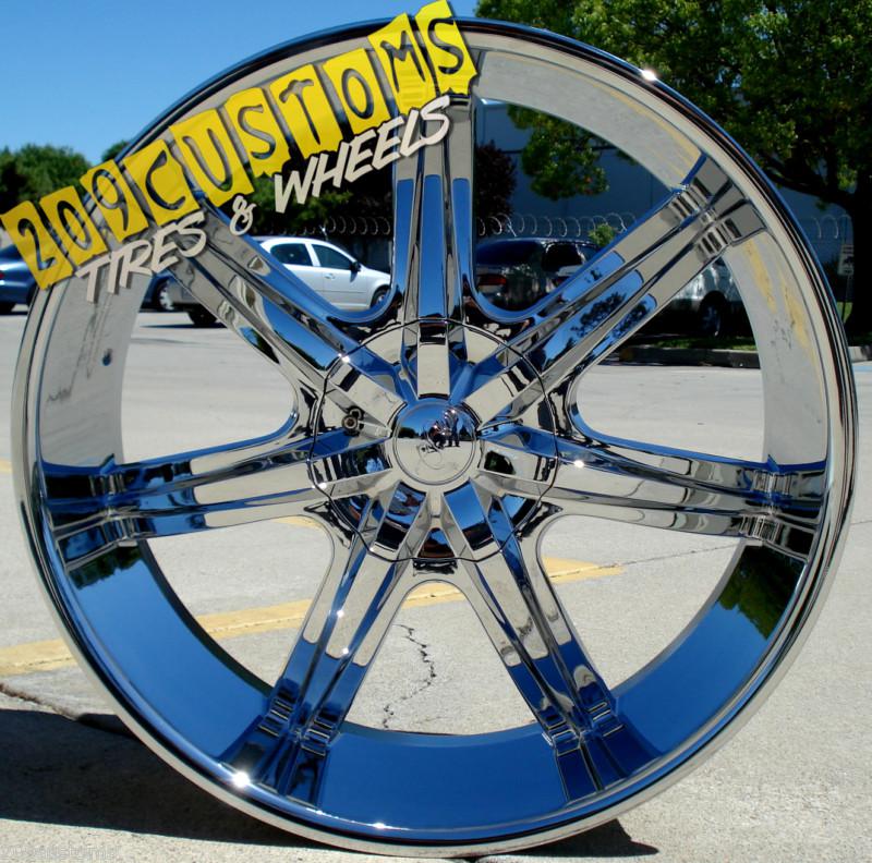 22" inch u2 wheels rims tires u2w35 5x115 5x120 +13 offset 22x9.5 dodge magnum