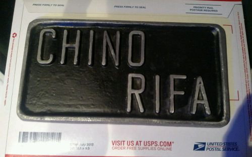----- car club plaque chino california...patina barn find no reserve.-----