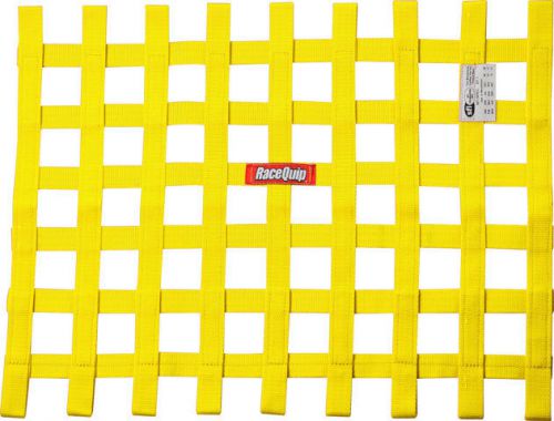 Racequip/safequip 18 x 24 in rectangle yellow window net p/n 725035