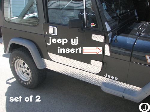 Jeep yj diamond plate hood cowl inserts