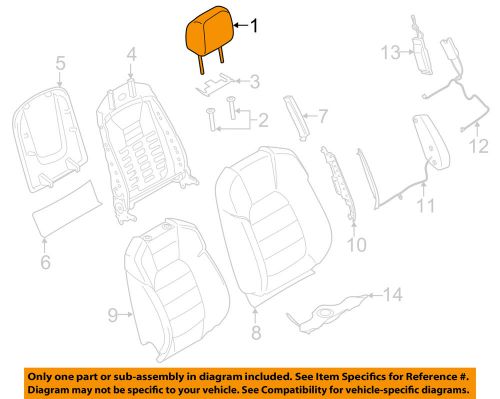 Porsche oem 15-16 macan front seat-headrest 95b881901aayhi