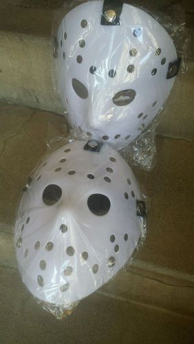 Lot (2) new jason voorhees  friday the 13th rigid hockey masks
