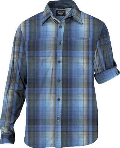 Klim fireside long sleeve shirt blue men&#039;s s-3xl