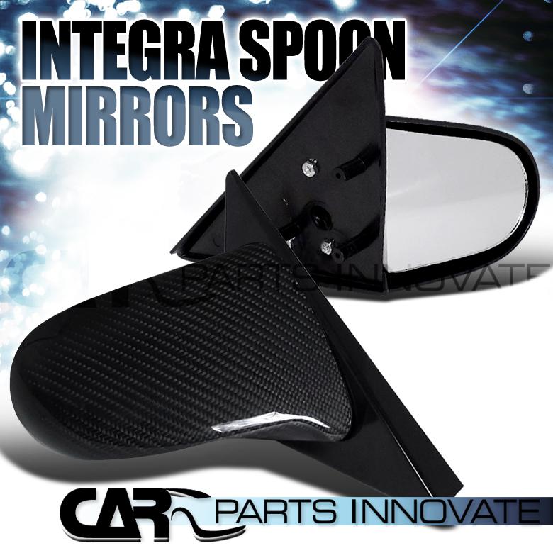 1994-2001 acura integra 2dr real carbon jdm spoon manual mirrors