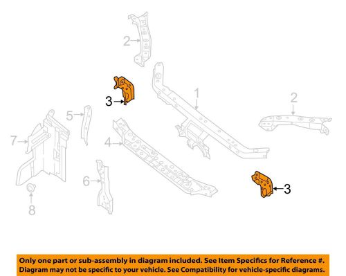 New oem nissan 13-15 sentra radiator support-side support right f25203sgma