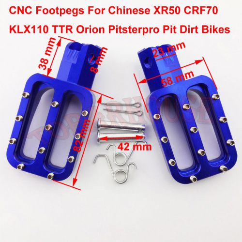 Alloy foot pegs for 50 90 110 125 140 150 160 cc chinese xr50 crf70 sdg pit bike