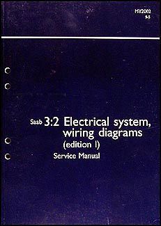2002 saab 9 5 electrical shop manual wiring diagrams original schematic book 95