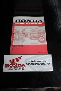 Genuine honda oem repair manual #61hf700 (1993) trx90 *good*