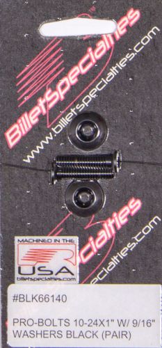 Billet specialties black allen drive 10-24 in fender bolt  p/n blk66140