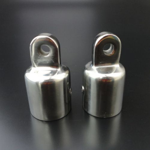 2pcs eye end - 7/8&#034; bimini canopy hardware fittings marine 316 stainless steel