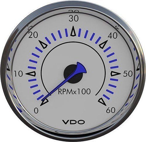 Vdo 333-10257 tachometer 4,000 rpm - allentare white