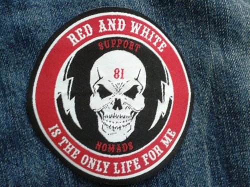 Motorcycle hells suport nomads angels/outlaw iron-sew on patch 1% er collection