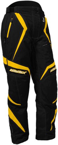 Castle womens yellow/black fuel g5b snowmobile pants snow snowcross