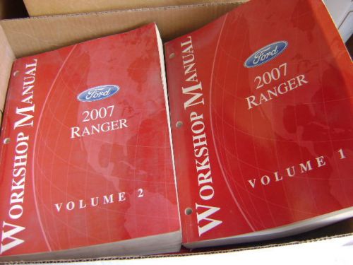 Ford workshop manuals vol. 1 &amp; 2 2007 ford ranger p/u factory oem repair manuals
