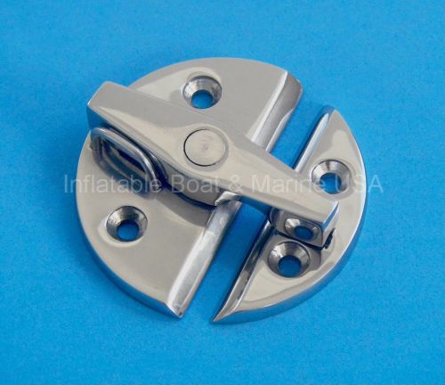 Boat door cabinet hatch turn button catch latch-large- marine stainless steel