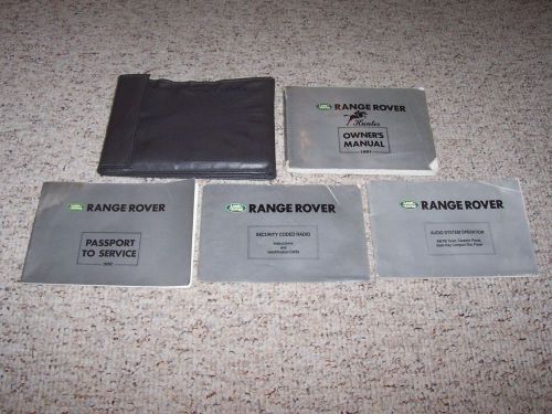 1991 land rover range rover hunter edition user owner&#039;s owners manual set w case