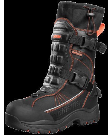 Castle men&#039;s barrier 2 orange/black waterproof insulated snowmobile riding boot