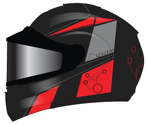 Hjc is-max ii bt elemental dual lens snowmobile modular flip-up helmet dot