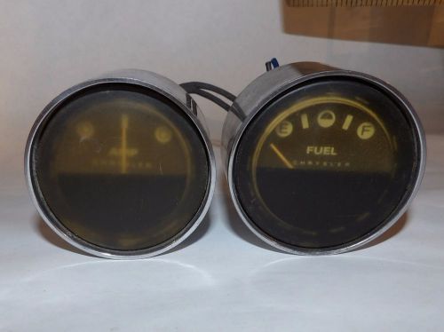 Vintage chrysler fuel and amp gauges, auto, free shipping