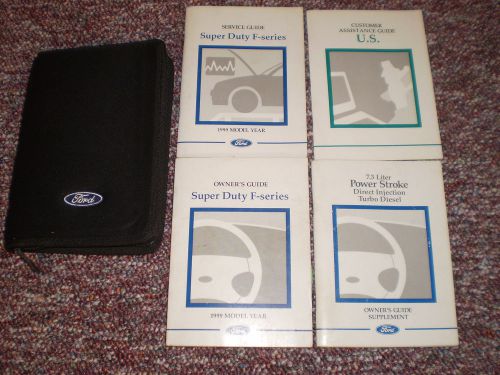 1999 ford f250 350 450 550 super duty 7.3 diesel owners manual books guide case